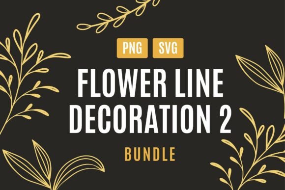 Download Floral Line Decoration Set 02 - Line Collection