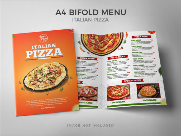 Download A4 Bifold Italian Pizza Food Menu - Old Collection