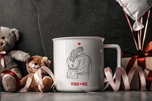 Download Line Art Love Couple – Valentine Clipart - Line Collection