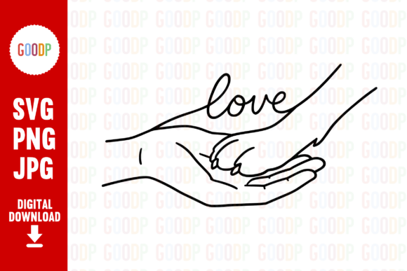 Download Dog Paw and Hand Love Line Art PNG - Premium Resources