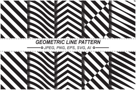 Download Geometric Line Patterns - Line Collection